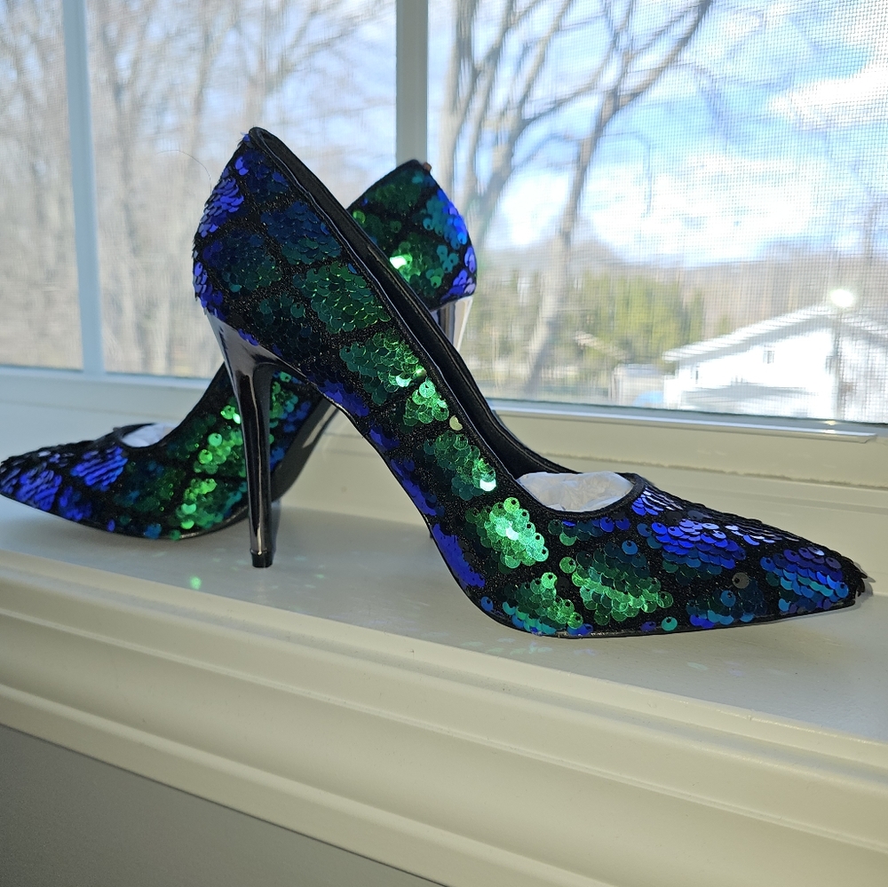 Michael Antonio Sequined High Heels